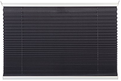 mydeco® 60x130 cm [BxH] in grau - Plissee Jalousie ohne bohren, Rollo für innen incl. Klemmträger (Klemmfix) - Sonnenschutz, Sichtschutz für Fenster