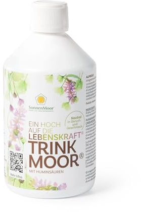 Trinkmoor 500 ml - Moor zum Trinken - von Familienbetrieb SonnenMoor - Ein Hoch auf die Lebenskraft