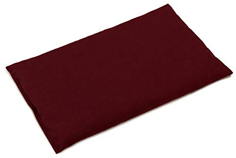 GIRAFFENLAND Bio-Dinkelkissen 30 x 20 cm, weinrot - Bio-Dinkel Körnerkissen für Mikrowelle und Backofen - Als Wärmekissen & Kältekissen - 30x20cm