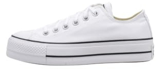 Converse Chuck Taylor Ctas Lift Ox Canvas - Scarpe da Fitness Donna, Bianco (White/Garnet/Navy 102), 42 EU