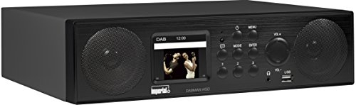 Imperial DABMAN i450 Internetradio / Digitalradio / DAB+ (Bluetooth, Internet / DAB+ / DAB / UKW, WLAN, LAN, USB, Aux In, Standradio, Küchenradio) schwarz