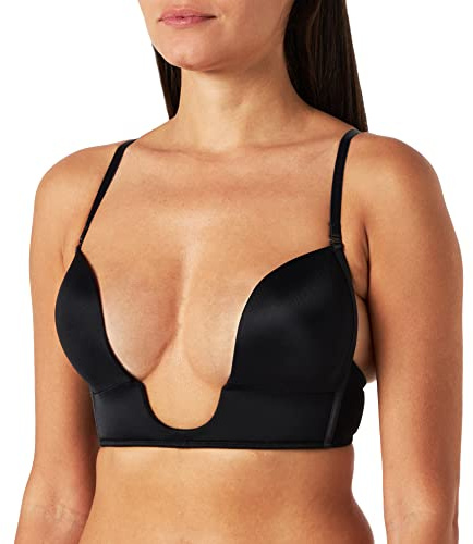 Gorsenia praktisk plunge-BH för djupa urklipp med push-up-effekt och multiway-hållare (A-kupa till D-kupa) för perfekt utseende
