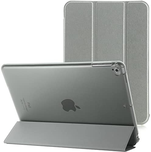 Custodia intelligente per Apple iPad Air 2/2a generazione A1566 A1567 con funzione automatica di accensione/spegnimento magnetico (argento)