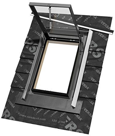 Sunlux 47cm x 73cm Top Hung Skylight Access Roof Window with Integrated Flashing and underfelt Collar
