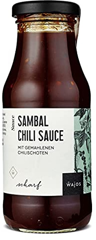 Wajos Sambal Chili Sauce 245ml: Scharfe Grillsauce mit gemahlenen Chilischoten, ideale Hot Chili Sauce und Dip Sauce