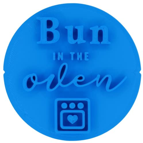 Baby Bun in The Oven Cookie Stamp Fondant Embosser 6cm (2.36 inches) Made in The UK for Baking, Cooking, Fondant, Icing, Cupcake, Cookie, Cake, Biscuits, Decoration