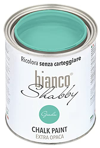 CHALK PAINT Giada per Mobili e Pareti - Pittura Shabby Chic Vintage EXTRA OPACA (1 Litro)