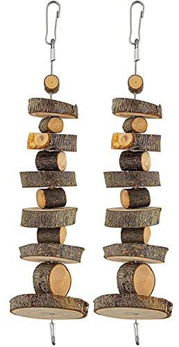 MYSUNBAR Kauspielzeug aus natürlichem Bio-Apfelholz, 2 Stück, kleine Tier-Snack-Spielzeug geeignet für Kaninchen, Chinchilla, Meerschweinchen, Hamster