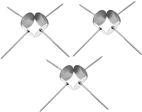 Cabilock 12pcs Large Stainless Steel Cake Flower Nail Set for Baking 3cm Diameter DIY Cake Decorating Tools for Cupcakes and Pastry Making