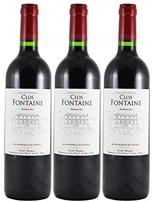 Château Clos Fontaine - Rouge 2018 - Côtes de Bordeaux Francs - Vin Rouge de Bordeaux (3x75cl)