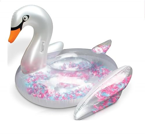 Ballon Flotteur Signe Gonflable pour piscines XXL 183x162x117 cm pour Adultes et Enfants à partir de 14 Ans Bouée de Natation