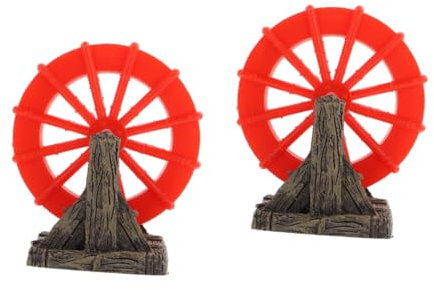 PRETYZOOM 2pcs Wear-resistant Aquarium Decor Desktop Fake Windmill Fish Tank Supplies Aquarium Ornaments Fish Tank Decorations