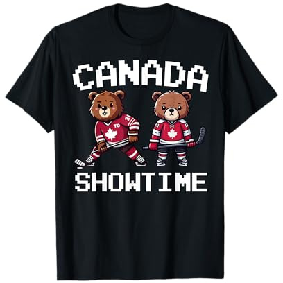 Canada Cute Bear Ice Hockey Jersey – Canada Hockey Team T-Shirt