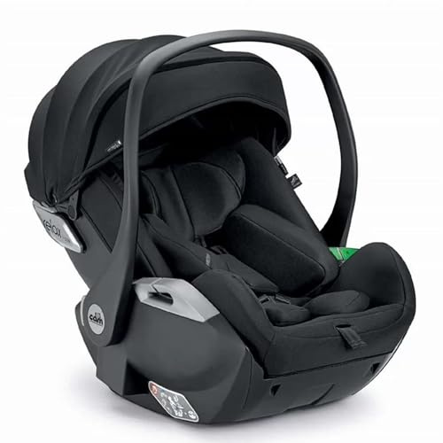 Relax I-Size Auto-Babyschale | Kindersitz | Kompatibel mit Modus & Techno Babila Kinderwagen, Farbe:Schwarz
