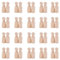 UEAVOID 40 piezas figuras de madera para pintar y hacer manualidades,figuras para tartas,figuras de familia,muñecas para pintar y manualidades,conos de madera para Navidad,bodas