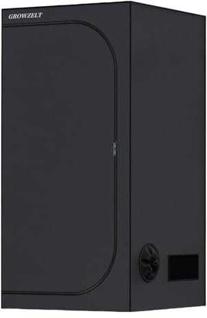 Growzelt 80x80x180 cm, Growzelt mit Herausnehmbarer Wasserdichter Bodenwanne, Aus Hochreflektierendem Mylar, Am Idealsten Größe Hydroponic System für 3~5 Pflanzen