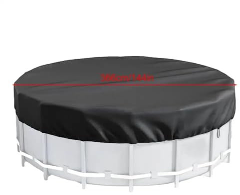 Copertura rotonda resistente per piscine interrate e fuori terra, copertura solare e accessori per cocktail shaker da bar inclusi