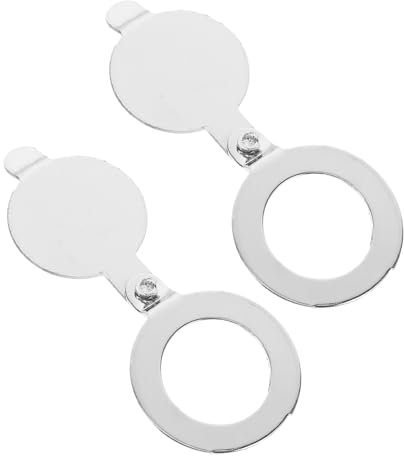 HOMSFOU 2pcs Door Mirror Privacy Covers Peephole Cover for Front Door for Home and Office Use Thick Fog Plate Replacement