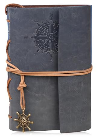 LAJUP Carnet De Note Cuir A7 Journal À Spirale Rechargeable Vintage Carnet De Voyage Brun Rétro Agenda Croquis Dessin Cadeau Pour Anniversaire Noël Fille Garçon Ami Proche