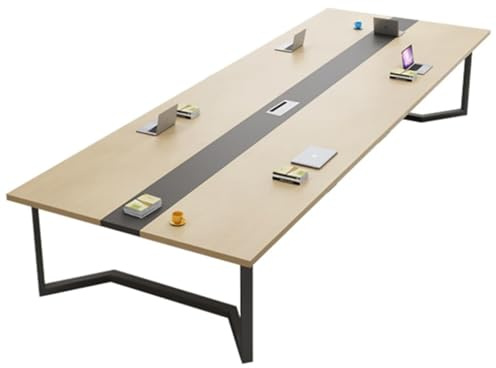Rektangulärt konferensbord för kontor och hem 160 cm L x 80 cm B metallram idealiskt seminarium och träningsskrivbord för små utrymmen och konferensrum
