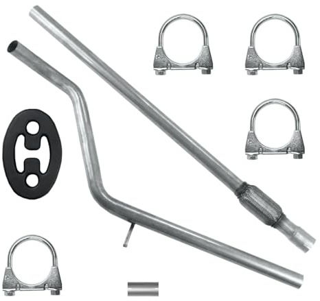 POLMOstrow Auspuff für Fiat Panda 2 II 2003-2013 | Abgasrohr, Motoren: 1.1 - 1.2 | Fließheck
