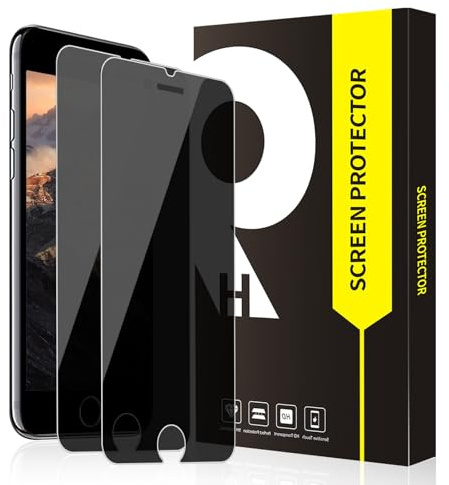 Cable Leader 2 Stück Schutzfolie für Panzerglas für iPhone 6/6s/7/8/SE 2020 Sichtschutz, 2.5D Edge Keine Blasen Anti-Öl Anti-Spy Privacy iPhone SE 2020 Schutzglas, Dauerhaft iPhone 8 Blickschutzfolie