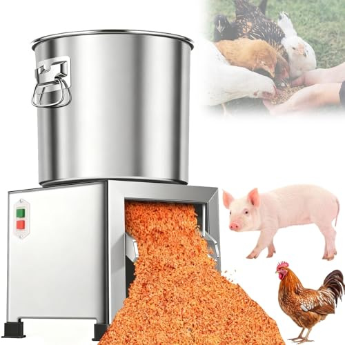 Robot da cucina for pollame con 4 lame, grattugia professionale for verdure ispessite, tritatutto elettrico for verdure a 3500 giri/min, grattugia for verdure affettatrici for uso domestico e agricolo