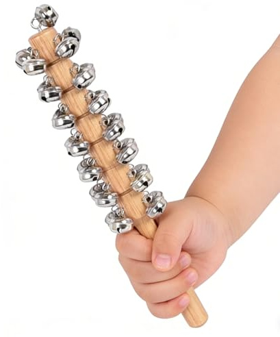 Klangpinne 30 Centimeters Musikaliskt Slaginstrument | Trähandtag Musikalisk Handklocka För Förskoleklass Dagis Lek Tidig Utbildning