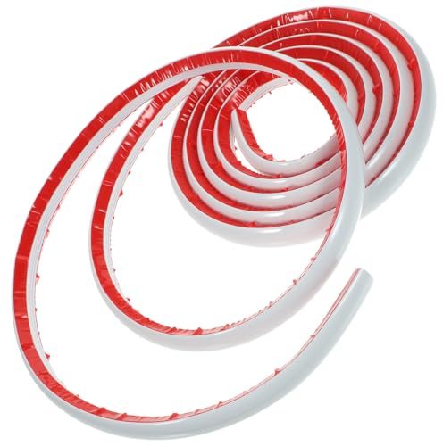 Zerodeko Bande de Calfeutrage Autocollante Flexible en Pvc Blanc pour Moulure D'angle de Mur, Multipurpose et Facile à Coller, pour Bordures Murales et Carrelages