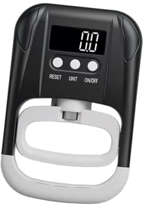 Gripstyrketestare, Elektronisk greppmätare, digital display, handdynamometer Grip Handstyrkemätning(Wit)