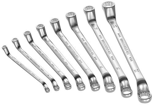 FACOM Ringschlüssel Satz gekröpft,8 teilig,12 Kantim Karton,, 1 Stück, 55A.JU8