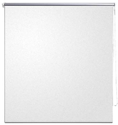 vidaXL Rullgardin mörkläggning 104,4x175 cm Tygbredd 100 cm vit