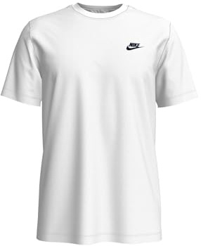 Nike Homme M NSW Club Tee T-Shirt, White/(Black), XXL EU
