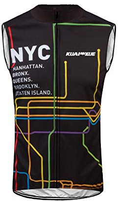 UGLY FROG Herren Frühling Ärmelloses Männer die Jersey Triathlon Vest Fahrradbekleidung Winter Thermal Warm Rennrad Radweste Besondere Designs