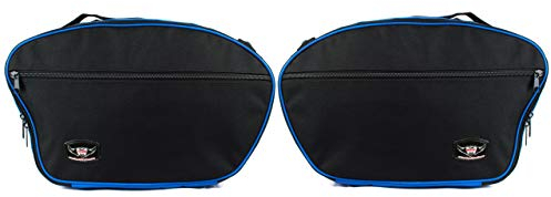 GREAT BIKERS GEAR - Packtaschen für die Ducati Multistrada 1200 Packtaschen bis 2014 Blau/Schwarz Farbpaar Koffer innentaschen Motorrad