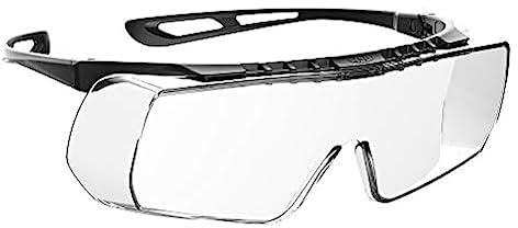 JSP COVERLITE Over Safety Spectacles Overspecs K Rated Clear lens | Lightweight overspec safety glasses for prescription eyewear with K-rated clear lens. EN 166 certified.