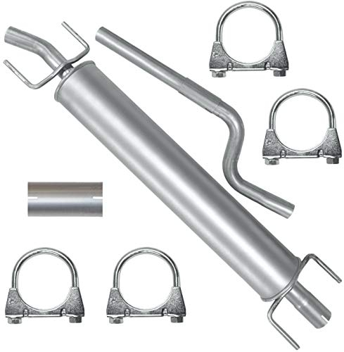 Adamot Mitteltopf Auspuff Mittelschalldämpfer für Opel Astra G 2 II 1.6i 8V 1.6i 16V 1.8i 16V, Astra H 3 III 3 1.6i 16V 1.8i 16V