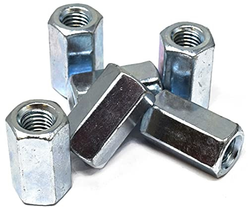 10, M10 x 30 DIN 6334 Fully Threaded Coupling/Joining Connector Nuts - Stud Bar