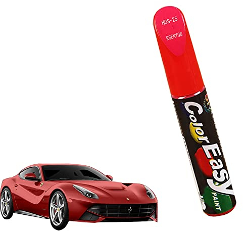 Penna Ritocco Carrozzeria,Penna per Ritocco Auto,Rimuovi Graffi Auto,Pennarello Copri Graffi Auto,Penna per Riparazione Graffi Auto,Vernice per Ritocco di Auto,Ritocchi alla verniciatura,Rosso