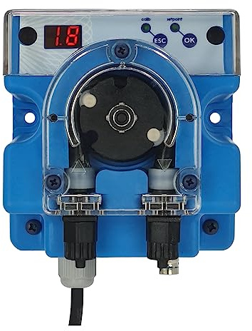 Regulador automático de Cloro para Piscinas. Dosificador de Cloro. Bomba peristáltica con Lectura y regulación del Nivel de Cloro. Incluye sonda de Lectura y Kit de instalación.