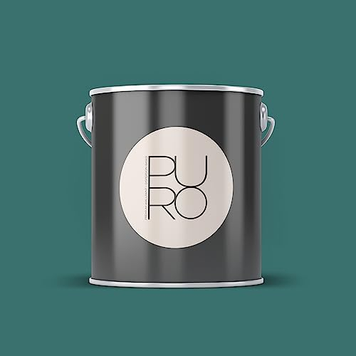 Livingwalls PURO Premium Wandfarbe c4011 - Malerfarbe für Wohnräume und Arbeitszimmer mit sehr hoher Deckkraft - matte hochwertige in Grün - 2,5l