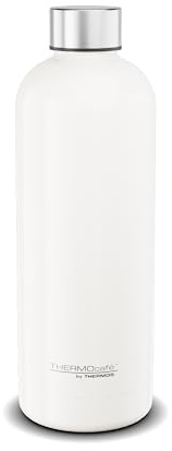 THERMOcafé by THERMOS TC DAILY BOTTLE white mat 0,70l, Isolierflasche aus Edelstahl, kohlensäurefest, 6h heiß 12h kalt, absolut dicht, für Schule, Unterwegs & Büro