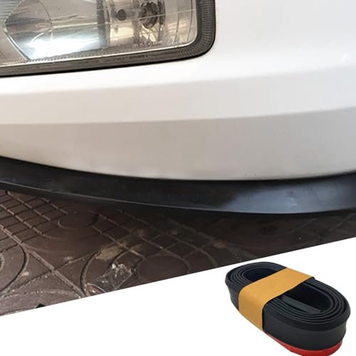 Auto-frontspoiler für Ford Fiesta Fusion Escort Focus Mondeo KUGA Ecosport, Spoiler Auto, Auto Front Bumper, Spoilerlippe Frontspoiler Splitter Lip Spoiler Frontspoiler Protector Kits 2.5m