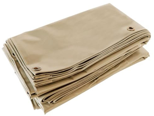 Tecplast Toile Pergola Beige foncé 3x3 m LP506PR - Garantie 5 Ans - Bâche Pergola ou Tonnelle étanche en PVC pour terrasse