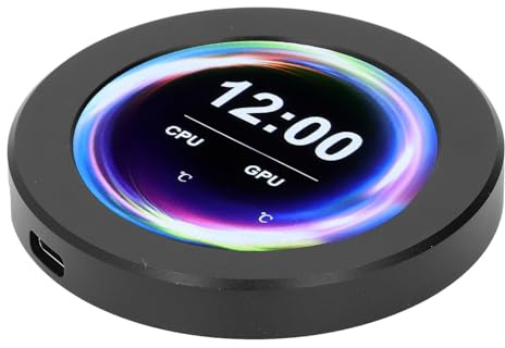 Kit de Actualización de Pantalla AIO, Monitor de Temperatura de CPU con Pantalla LCD de 2,1 Pulgadas para Enfriador Líquido de CPU, Accesorios de Computadora Piezas de PC