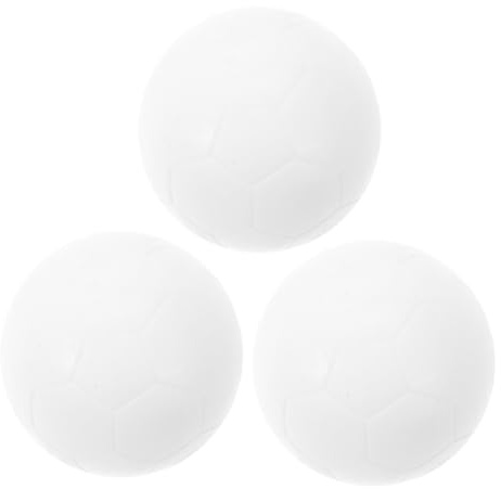 Abaodam Tischfußball Ersatzbälle 3 Stück-Pack 36mm Weiß Pp Material Robuste Kleiner Fußbälle Für Standard Tischkicker Zubehör Für Indoor Tischfußballspieler