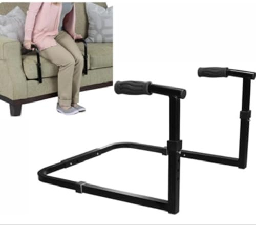 Sofa Stand Assist - Mobility Standing Aid Rail for Couch, Chair - Assistance Handle for Patients, Elderly, Seniors and Disabled - Safety Grab Bar for Sitting, Sofa, Home (Black)