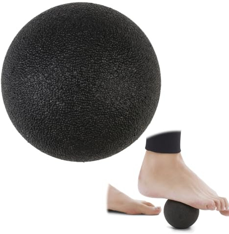 Balle De Massage Pieds Ronde 10 cm Noire Boule Massage Pour Soulager Douleurs Musculaires Améliorer Circulation Sanguine