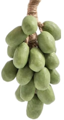 Jabón de uva hecho a mano en cuerda – Hecho en frío, con aroma natural y espuma cremosa. Ideal para baño, habitación de invitados o como regalo. (20, 20 uvas verdes)