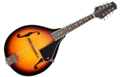 Mandoline à 8 cordes en bois pour la pratique de la musique avec style ouvert classique